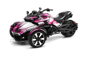 Can Am F3-S Spyder Graphic Kit - All Years Carbon X Pink
