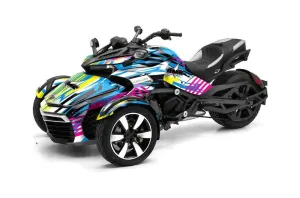 Can Am F3-S Spyder Graphic Kit - All Years Flashback