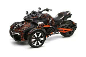 Can Am F3-S Spyder Graphic Kit - All Years Widow Maker Orange