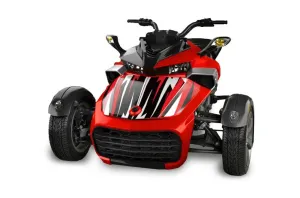 Can Am F3-S Spyder Hood Graphic Kit - All Years Attack Red