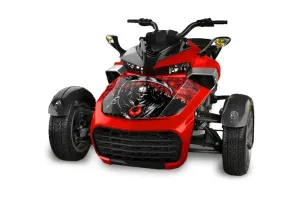 Can Am F3-S Spyder Hood Graphic Kit - All Years Reaper Red