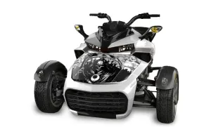 Can Am F3-S Spyder Hood Graphic Kit - All Years Reaper White