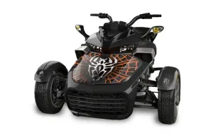 Can Am F3-S Spyder Hood Graphic Kit - All Years Widow Maker Orange