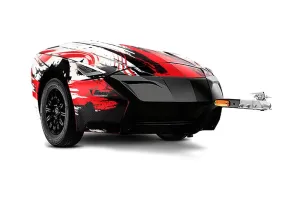 Can Am Spyder Freedom Trailer Graphic Kit - All Years Carbon X Red