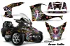 Can Am BRP (RTS) Spyder Graphic Kit - 2010-2013 Ed Hardy Love Kills Black