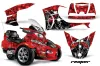Can Am BRP (RTS) Spyder Graphic Kit - 2010-2013 Reaper Red