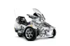 Can Am BRP (RTS) Spyder Graphic Kit - 2010-2013 Widow Maker White