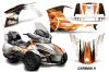 Can Am BRP (RTS) Spyder Graphic Kit - 2014-2016 Carbon X Orange