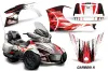 Can Am BRP (RTS) Spyder Graphic Kit - 2014-2016 Carbon X Red
