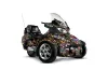 Can Am BRP (RTS) Spyder w/ Trim Kit Graphic Kit - 2010-2013 Ed Hardy Love Kills Black