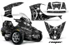 Can Am BRP (RTS) Spyder w/ Trim Kit Graphic Kit - 2010-2013 Reaper Black