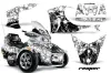 Can Am BRP (RTS) Spyder w/ Trim Kit Graphic Kit - 2010-2013 Reaper White