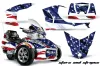Can Am BRP (RTS) Spyder w/ Trim Kit Graphic Kit - 2010-2013 Stars n Stripes