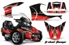 Can Am BRP (RTS) Spyder w/ Trim Kit Graphic Kit - 2010-2013 Tribal Flame Red