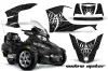 Can Am BRP (RTS) Spyder w/ Trim Kit Graphic Kit - 2010-2013 Widow Maker Black