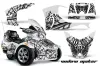 Can Am BRP (RTS) Spyder w/ Trim Kit Graphic Kit - 2010-2013 Widow Maker White