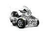 Can Am BRP (RTS) Spyder w/ Trim Kit Graphic Kit - 2010-2013 Widow Maker White