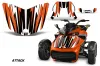 Can Am F3-S Spyder Hood Graphic Kit - All Years Attack Orange