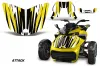 Can Am F3-S Spyder Hood Graphic Kit - All Years Attack Yellow