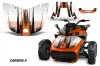 Can Am F3-S Spyder Hood Graphic Kit - All Years Carbon X Orange