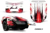 Can Am Spyder Freedom Trailer Graphic Kit - All Years Carbon X Red
