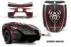 Can Am Spyder Freedom Trailer Graphic Kit - All Years Widow Maker Red