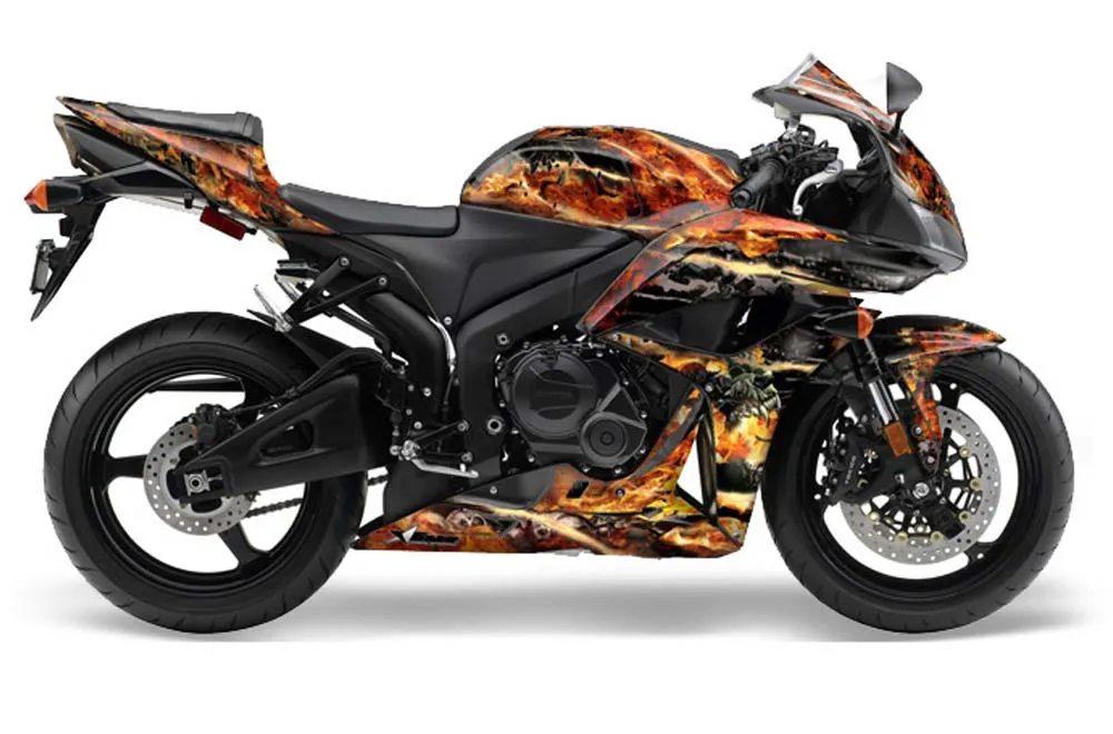 Honda CBR 1000 RR Graphic Kit - 2004-2005 Firestorm Black