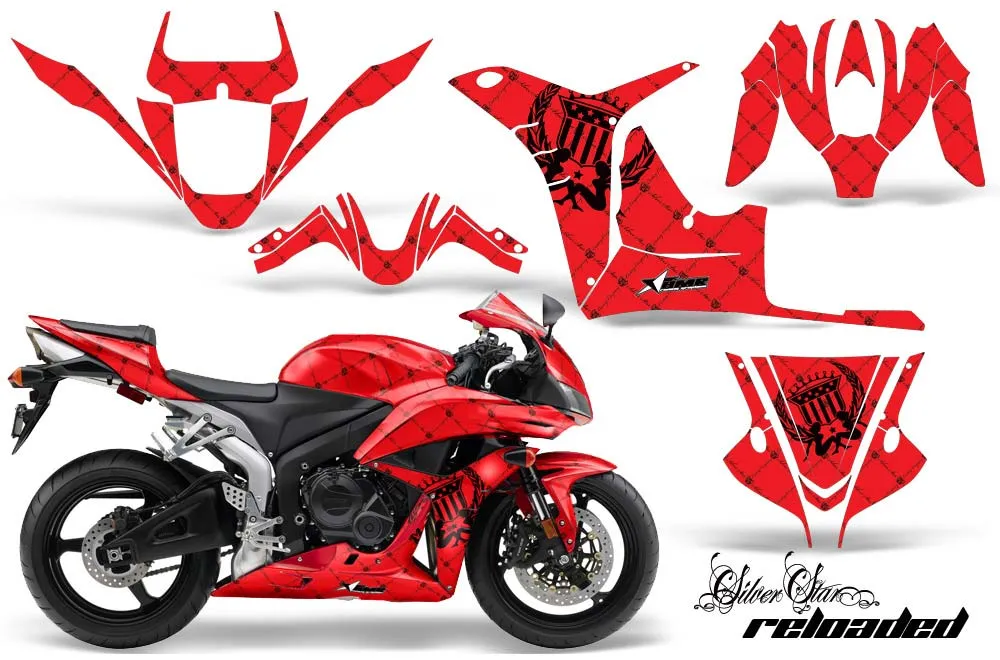 Honda CBR 1000 RR Graphic Kit - 2004-2005 Reloaded Red
