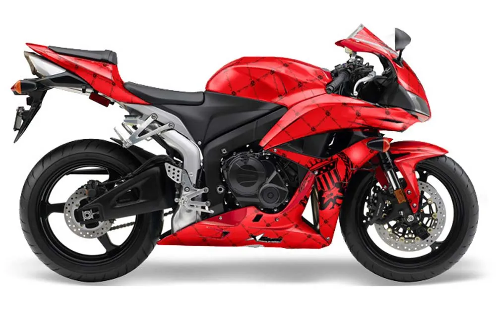 Honda CBR 1000 RR Graphic Kit - 2004-2005 Reloaded Red