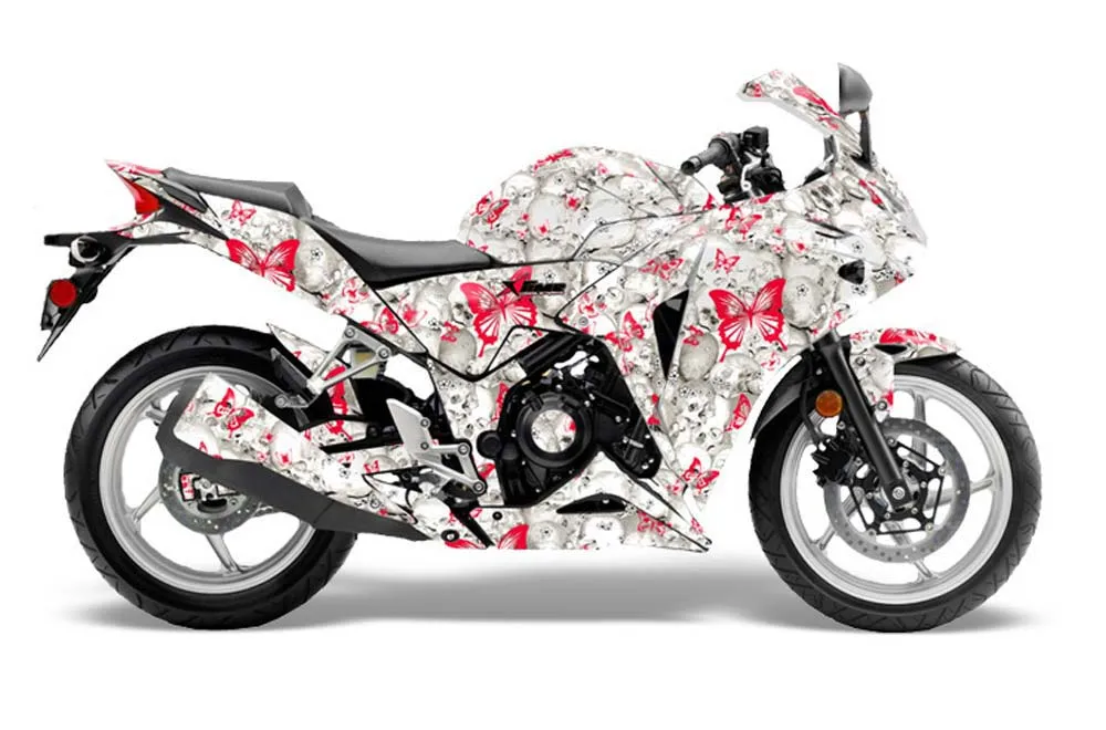 Honda CBR 250R Graphic Kit - 2010-2013 Butterfly Red