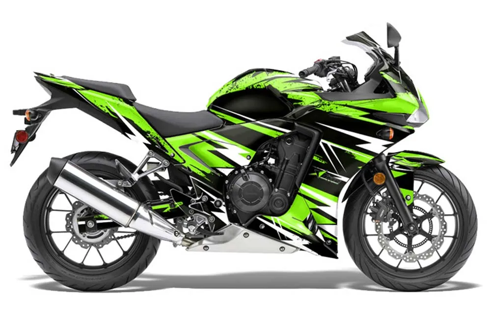 Honda CBR 500R Graphic Kit - 2013-2014 Attack Green