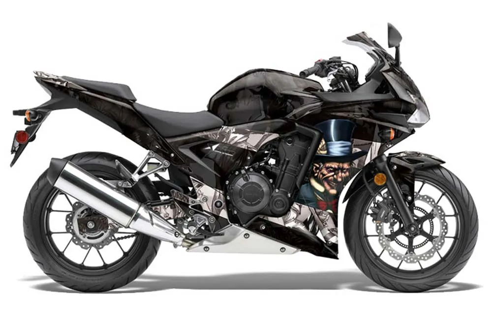 Honda CBR 500R Graphic Kit - 2013-2014 Mad Hatter Silver
