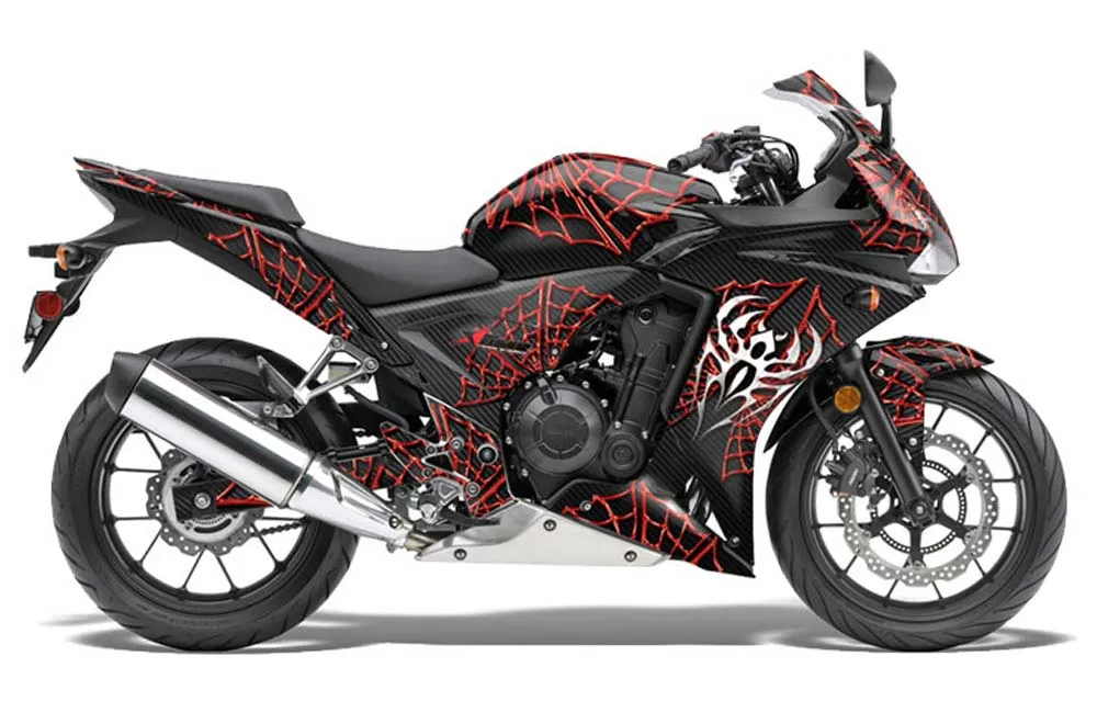 Honda CBR 500R Graphic Kit - 2013-2014 Widow Maker Red