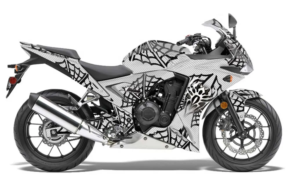 Honda CBR 500R Graphic Kit - 2013-2014 Widow Maker White