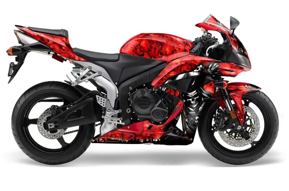 Honda CBR 600 RR Graphic Kit - 2007-2008 Reaper Red