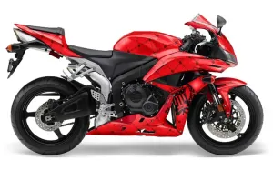 Honda CBR 1000 RR Graphic Kit - 2004-2005 Reloaded Red