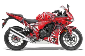 Honda CBR 500R Graphic Kit - 2013-2014 Deaden Red