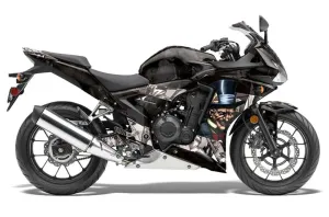 Honda CBR 500R Graphic Kit - 2013-2014 Mad Hatter Silver