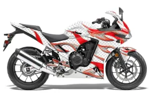 Honda CBR 500R Graphic Kit - 2013-2014 Tribal Flames Red