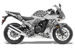 Honda CBR 500R Graphic Kit - 2013-2014 Widow Maker White