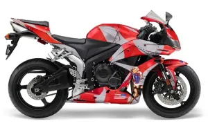 Honda CBR 600 RR Graphic Kit - 2007-2008 T Bomber Red