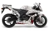 Honda CBR 1000 RR Graphic Kit - 2004-2005 Bone Collector White
