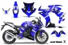 Honda CBR 500R Graphic Kit - 2013-2014 Carbon X Blue