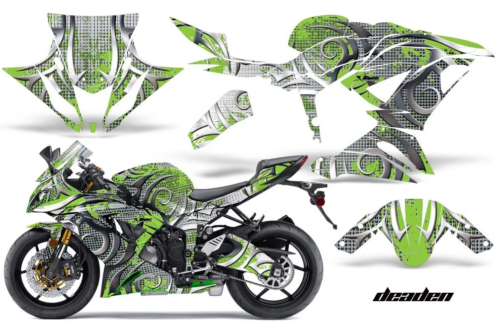 Kawasaki 636 ZX6-R Ninja Graphic Kit - 2013-2016 Deaden Green