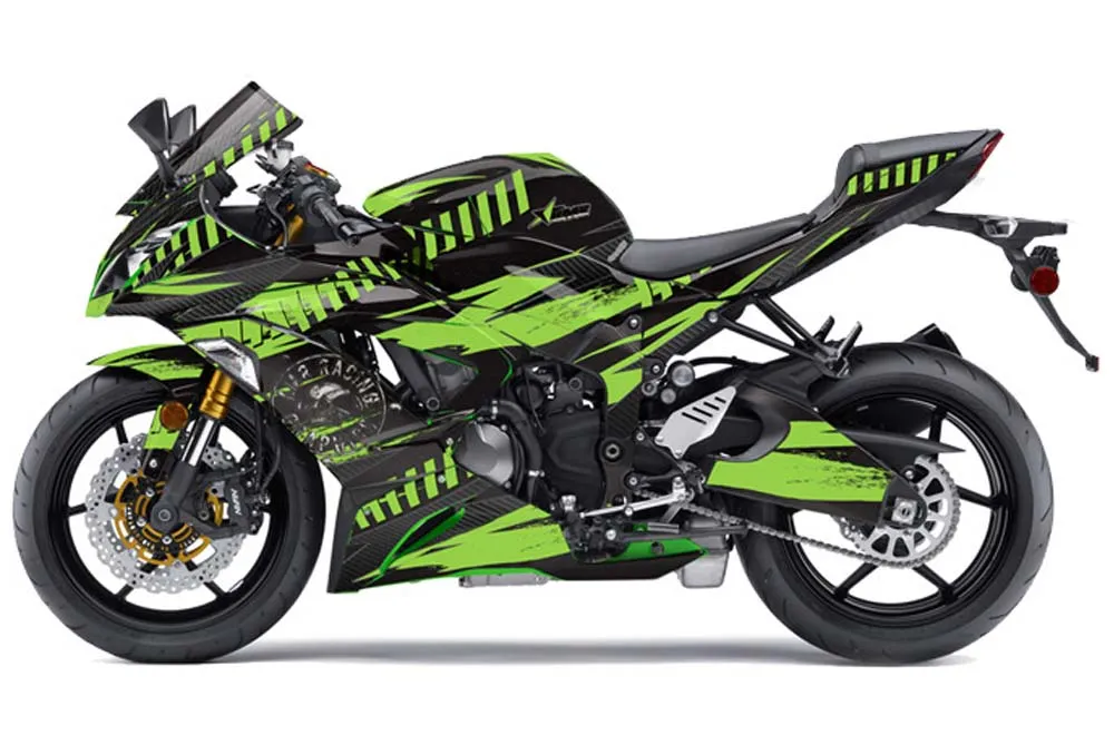 Kawasaki 636 ZX6-R Ninja Graphic Kit - 2013-2016 Nuke Green