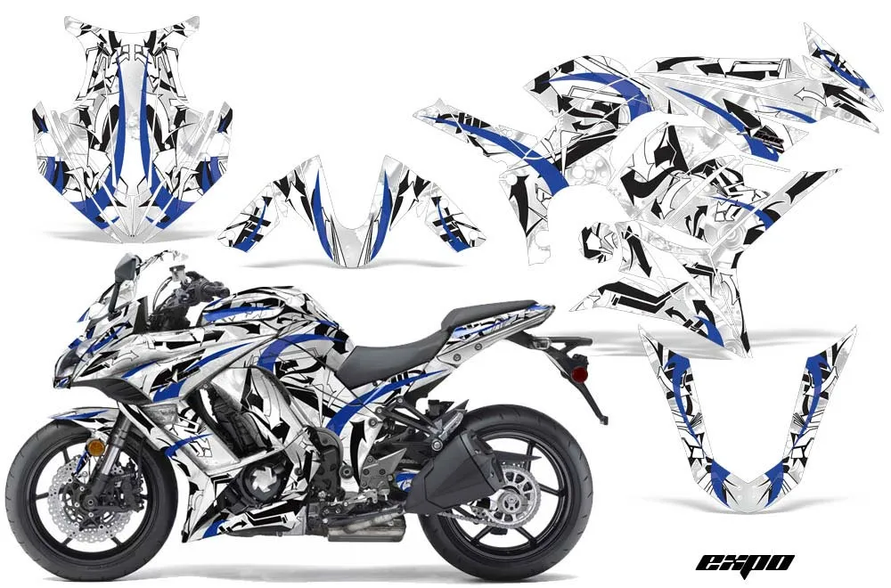 Kawasaki ZX1000 Ninja Graphic Kit - 2010-2013 Expo Blue
