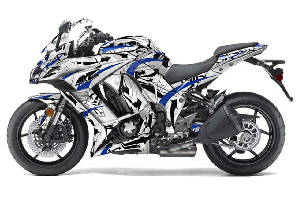 Kawasaki ZX1000 Ninja Graphic Kit - 2010-2013 Expo Blue