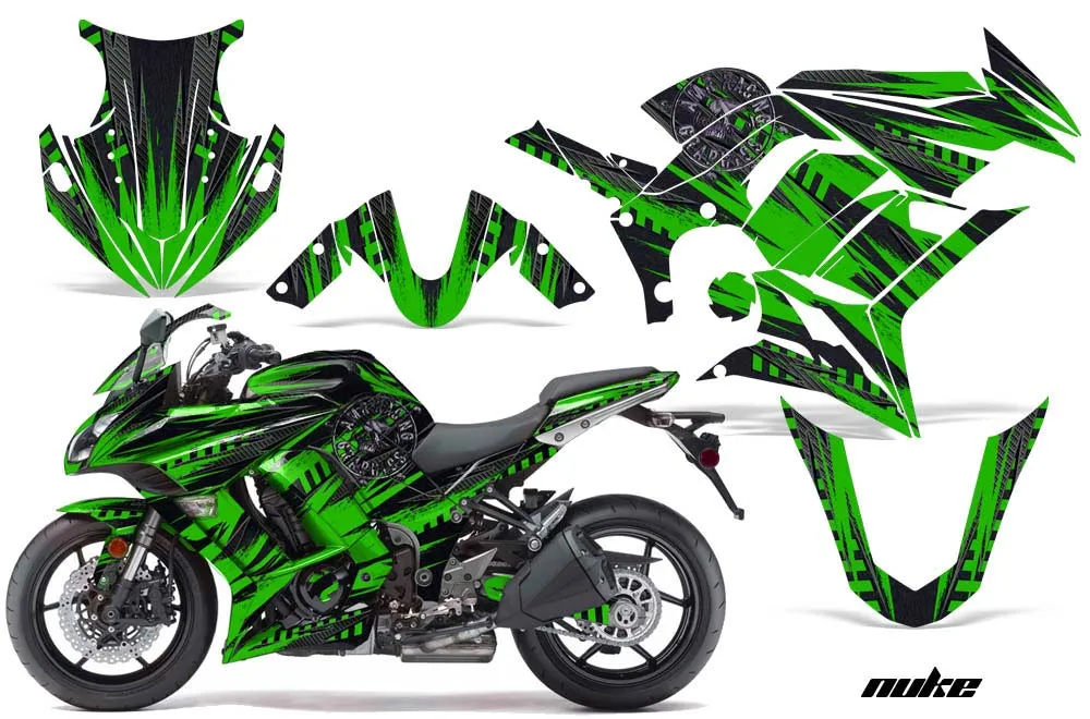 Kawasaki ZX1000 Ninja Graphic Kit - 2010-2013 Nuke Blue