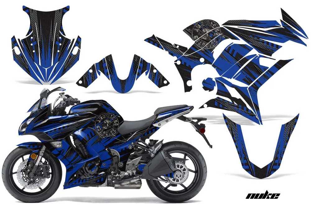 Kawasaki ZX1000 Ninja Graphic Kit - 2010-2013 Nuke Red