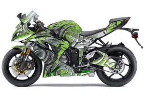 Kawasaki 636 ZX6-R Ninja Graphic Kit - 2013-2016 Deaden Green